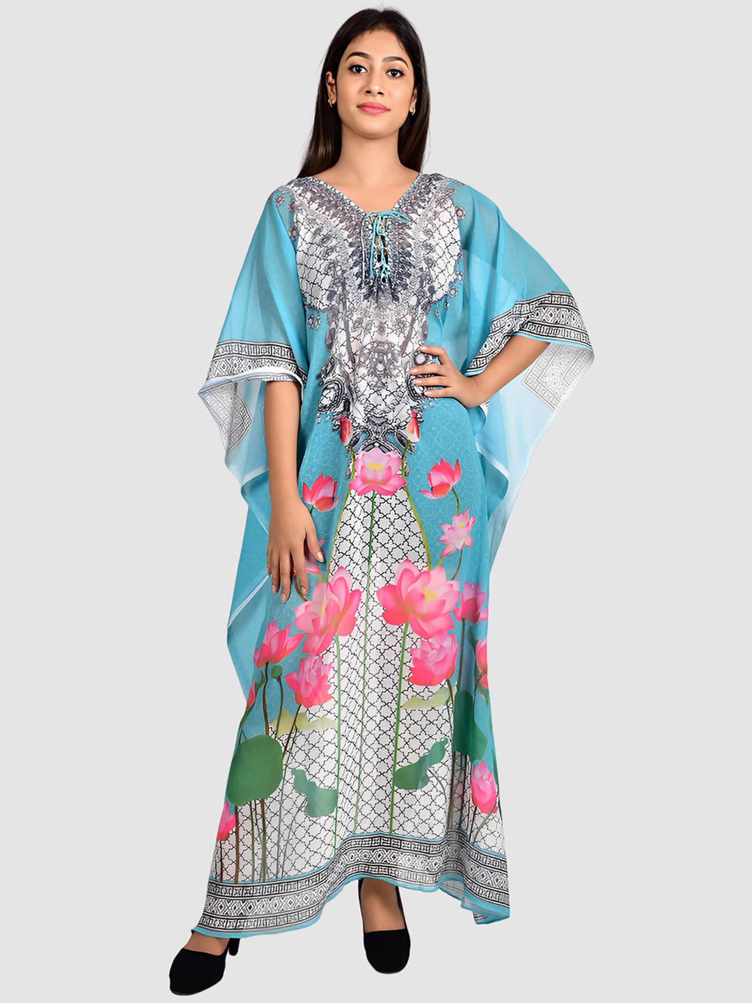 Rajoria Instyle Women Printed Kaftan Cover Up Swimwear Dress, Blue
Rajoria Instyle Women Printed Kaftan Cover Up Swimwear Dress, Blue