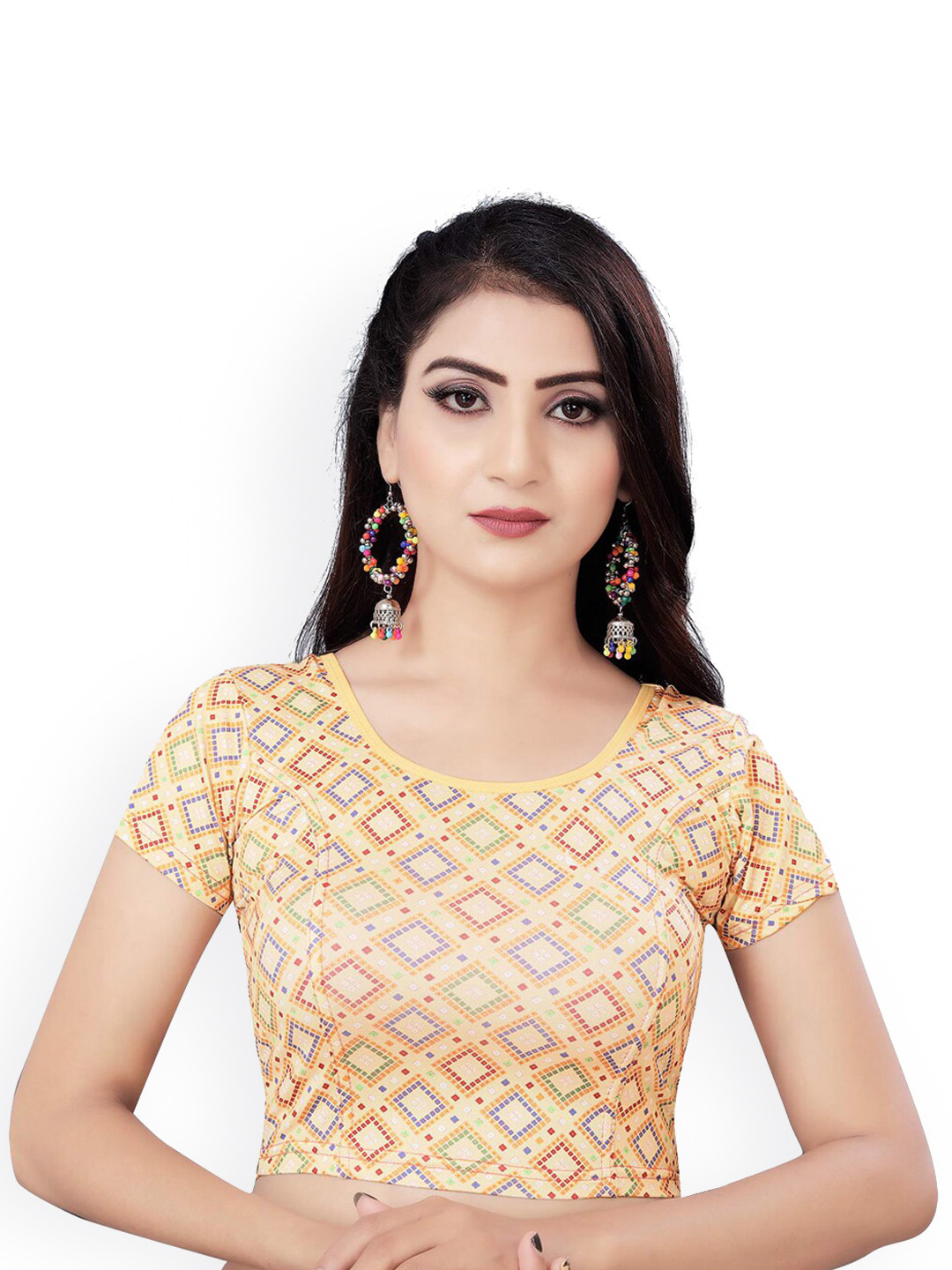 HIMRISE Printed Saree Blouse, Gold
HIMRISE Printed Saree Blouse, Gold