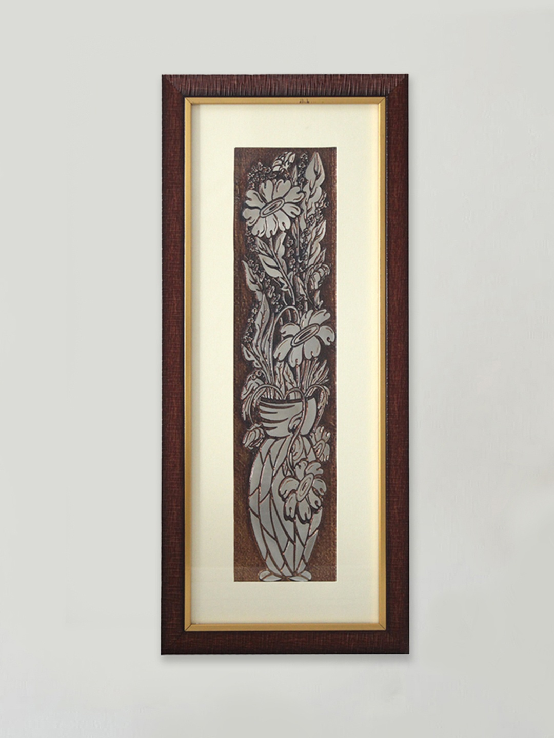 SHREE KALA HOME DECOR Brown Chocolate Cosmos Flower Bouquet Foil Embossed Wall Art
SHREE KALA HOME DECOR Brown Chocolate Cosmos Flower Bouquet Foil Embossed Wall Art