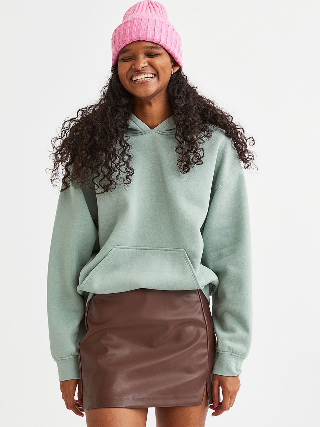 H&M Women Mini Skirt, Brown