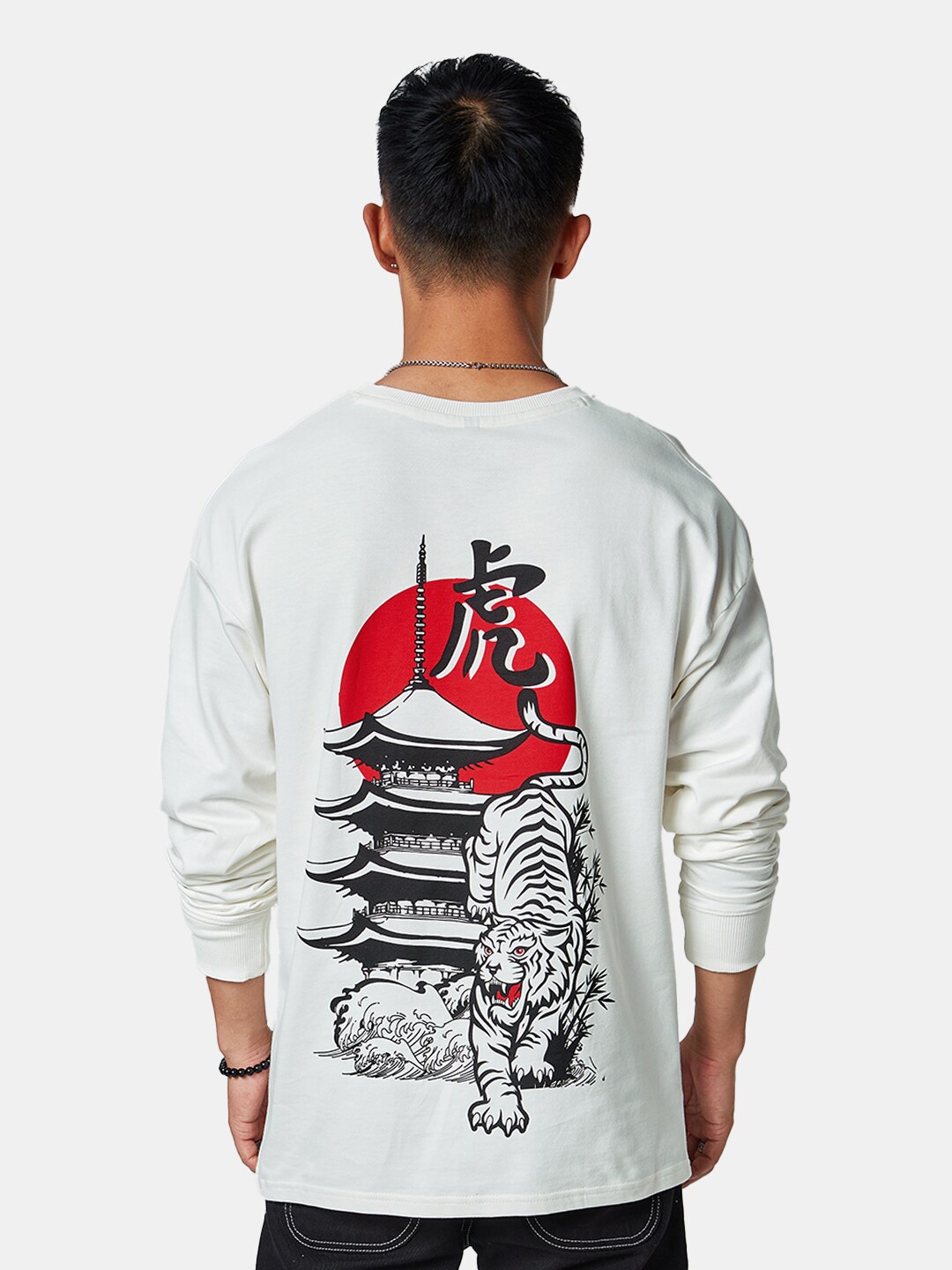 The Souled Store Men White & Red Printed Drop-Shoulder Sleeves Oversized Oversized T-Shirt
The Souled Store Men White & Red Printed Drop-Shoulder Sleeves Oversized Oversized T-Shirt