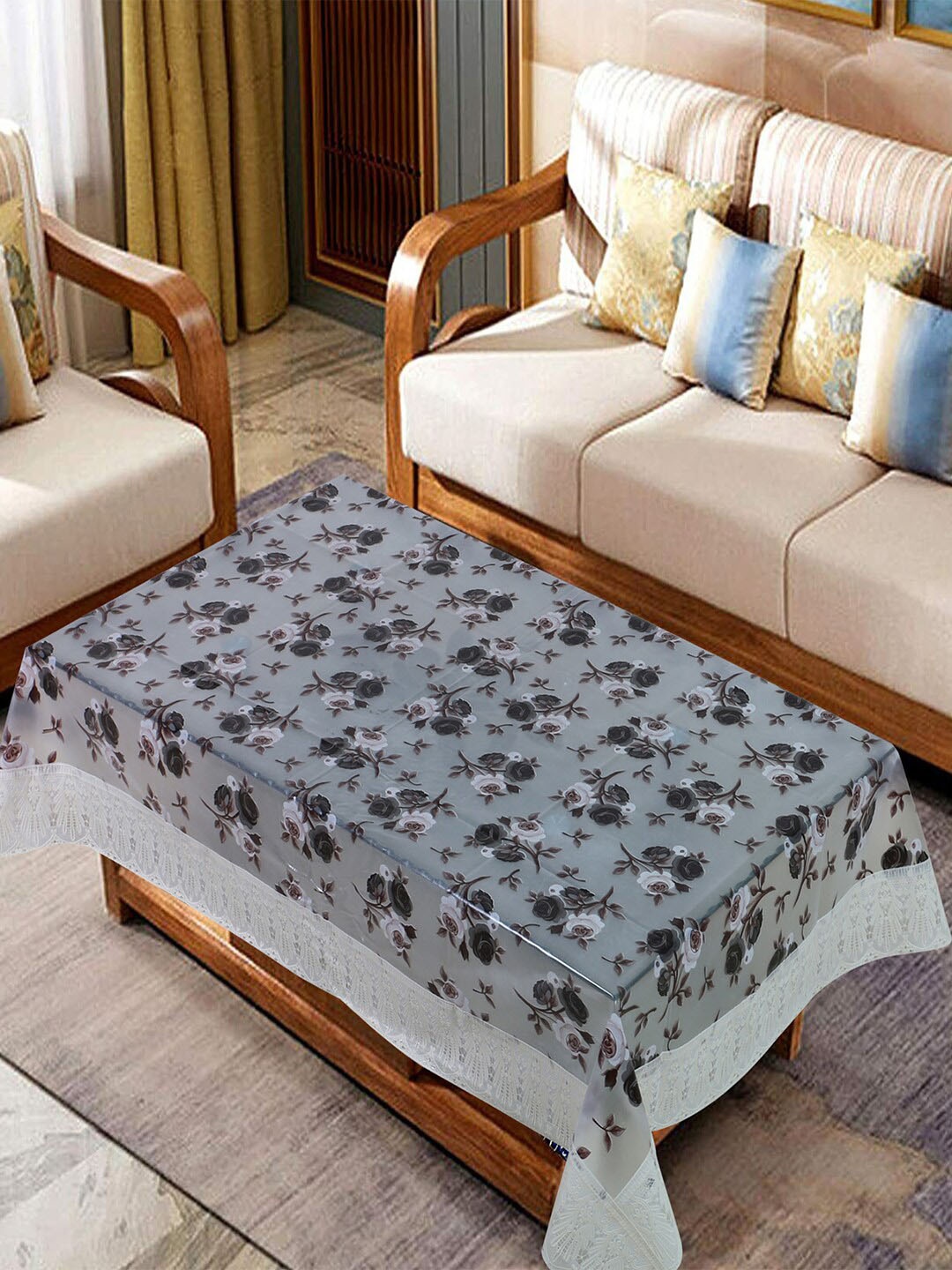 Kuber Industries Cream-Colored & Black Floral Printed PVC Waterproof 4-Seater Table Cover
Kuber Industries Cream-Colored & Black Floral Printed PVC Waterproof 4-Seater Table Cover