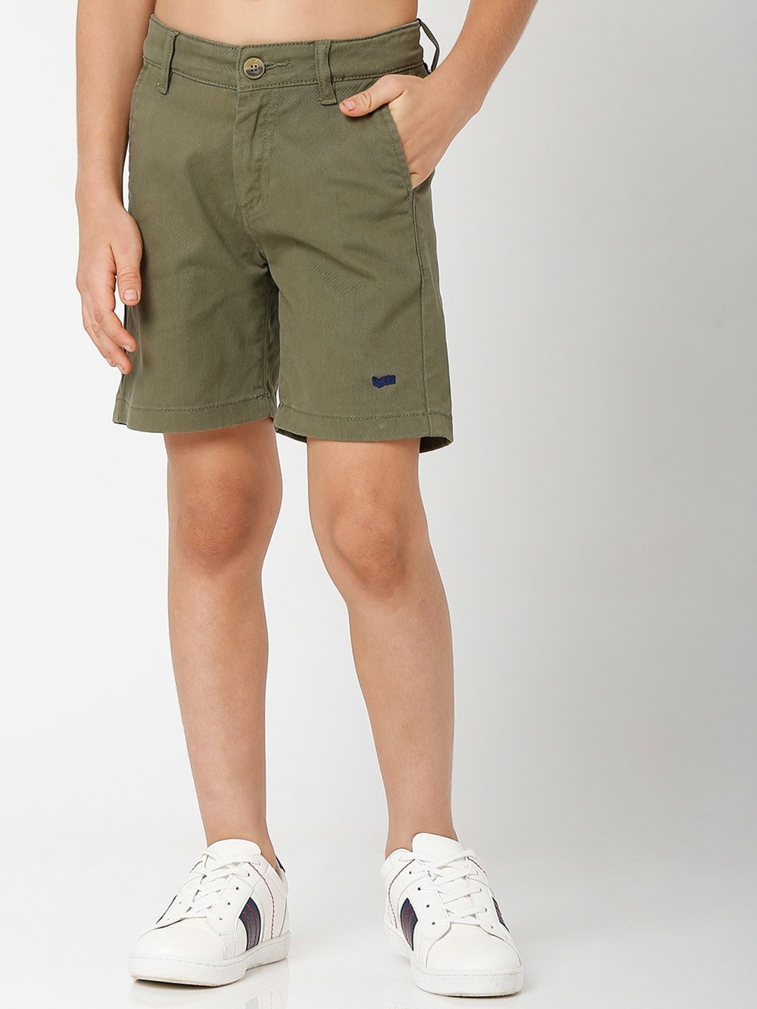 GAS Boys Slim Fit Shorts, Green