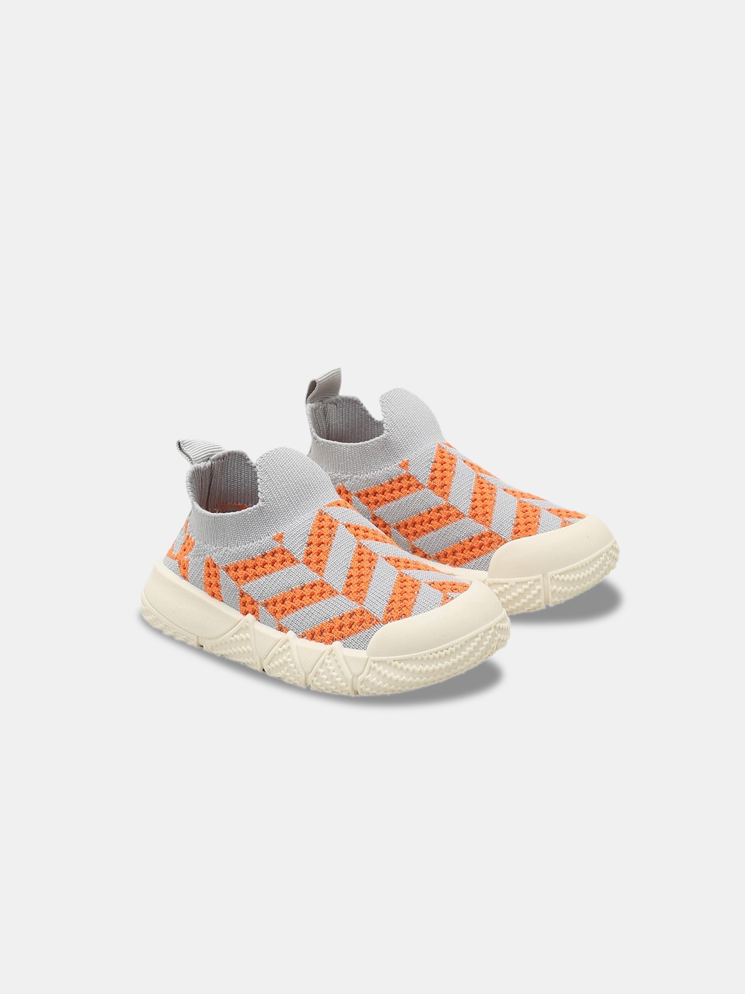 Hopscotch Girls Woven Design Fashion, Orange