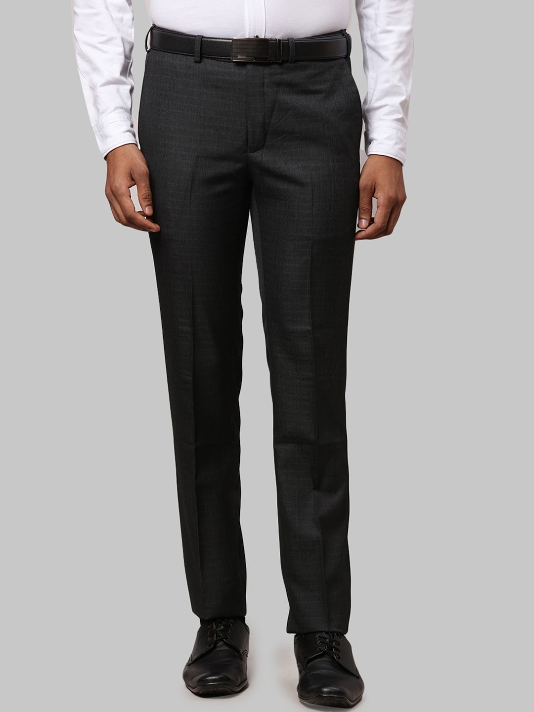 Raymond Men Slim Fit Trousers, Grey