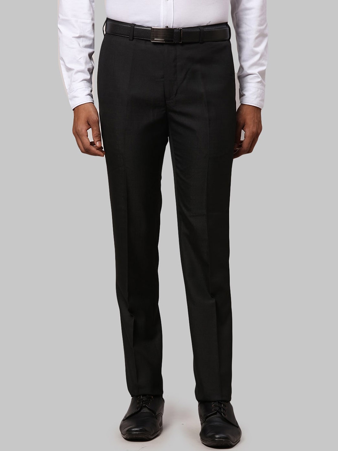 Raymond Men Slim Fit Trousers, Black