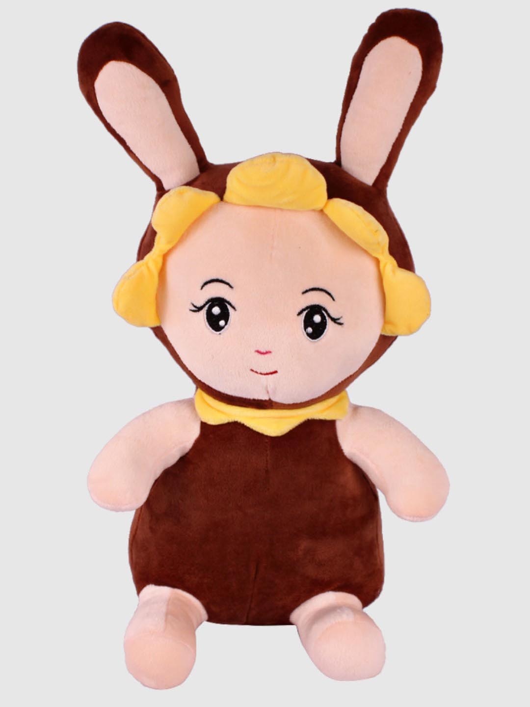 DukieKooky Kids Bloom Doll Soft Toy, Brown
