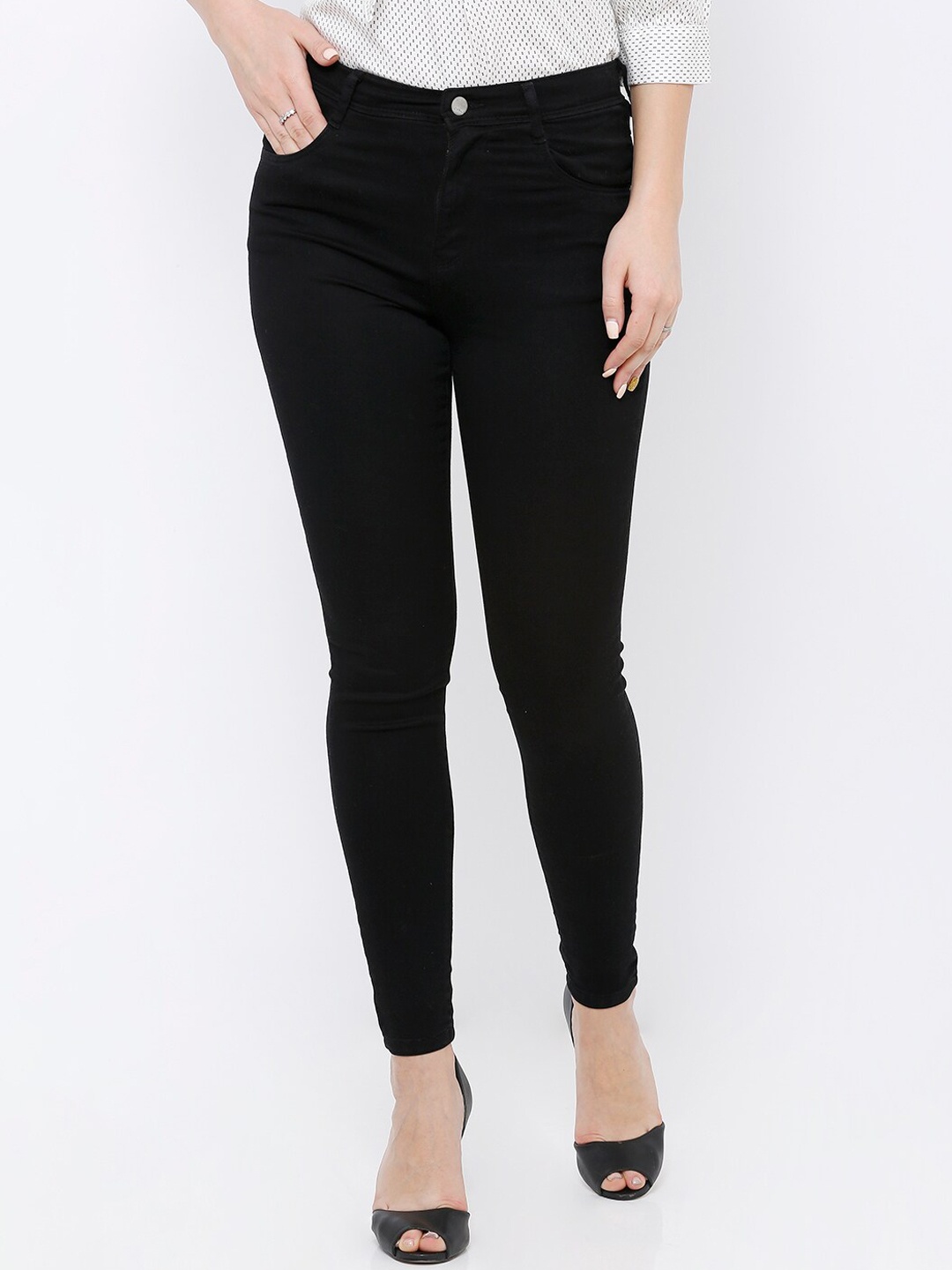 Kraus Jeans Women Mid-Rise Skinny Fit Cropped Stretchable Casual Cotton Jeans, Black
Kraus Jeans Women Mid-Rise Skinny Fit Cropped Stretchable Casual Cotton Jeans, Black