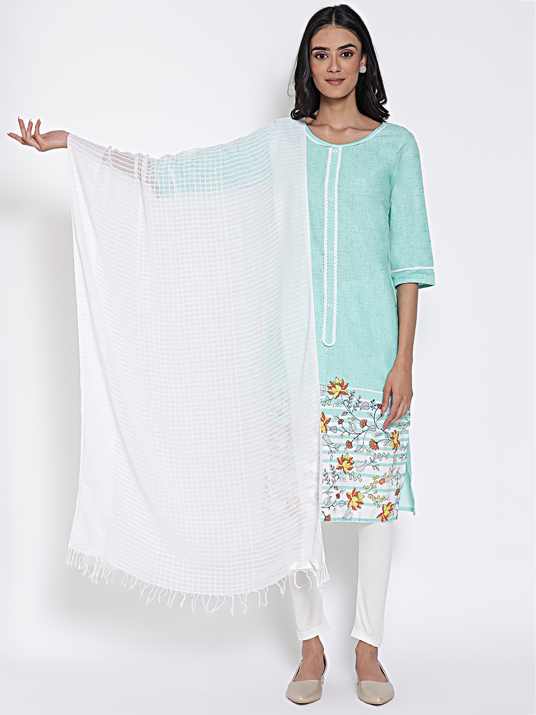 AURELIA White Dupatta
