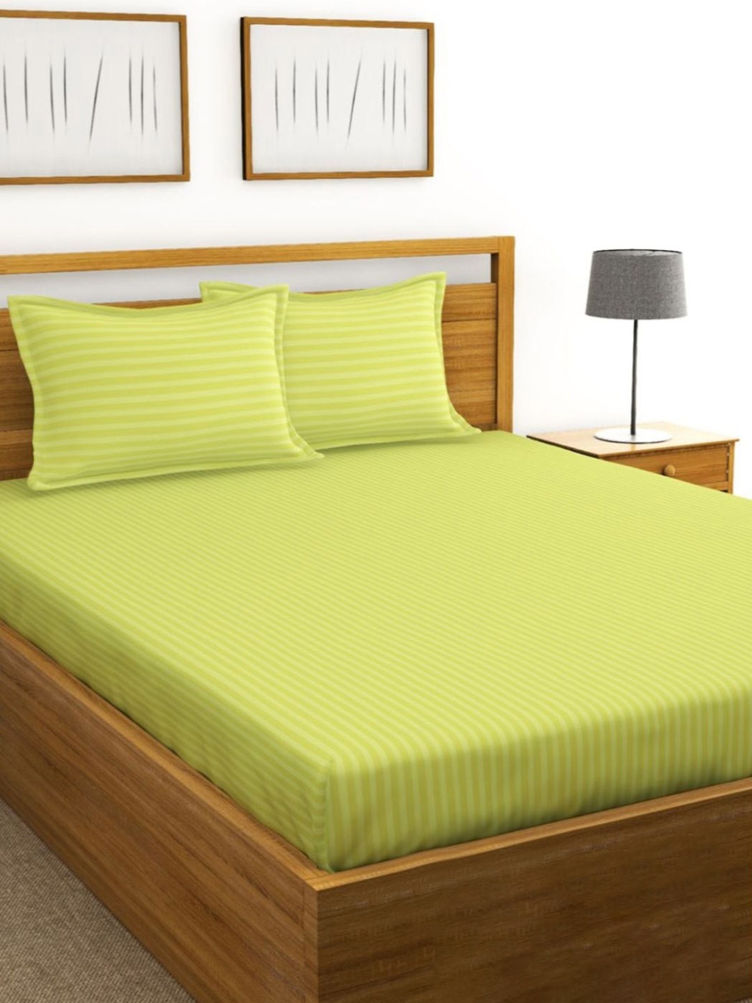 BIANCA Lime Green 100% Cotton 210 TC Single Bedsheet with 1 Pillow Covers & 2 Pillows
BIANCA Lime Green 100% Cotton 210 TC Single Bedsheet with 1 Pillow Covers & 2 Pillows