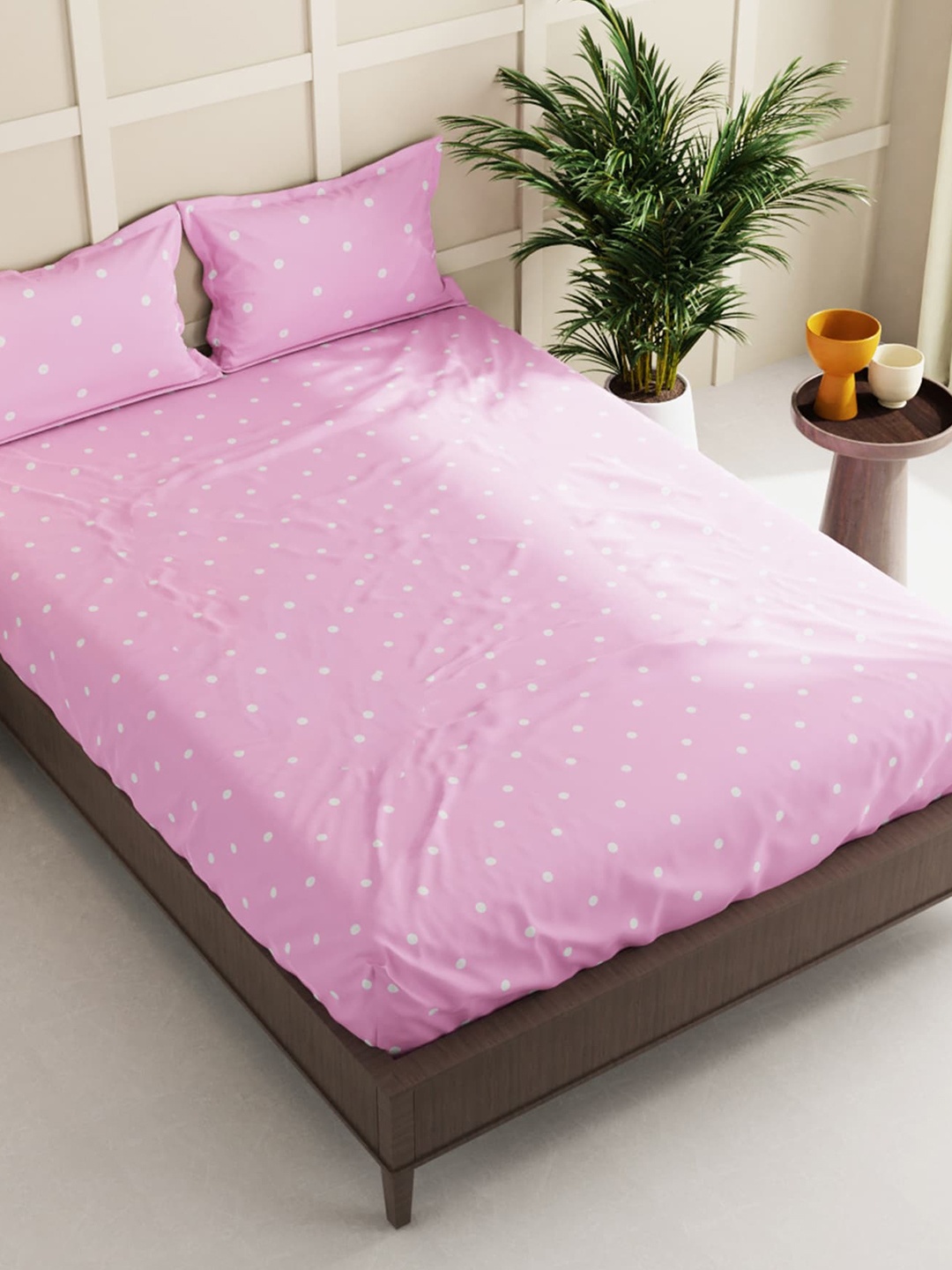 BIANCA Pink & White Geometric 152 TC Queen Bedsheet with 2 Pillow Covers & 2 Pillows
BIANCA Pink & White Geometric 152 TC Queen Bedsheet with 2 Pillow Covers & 2 Pillows