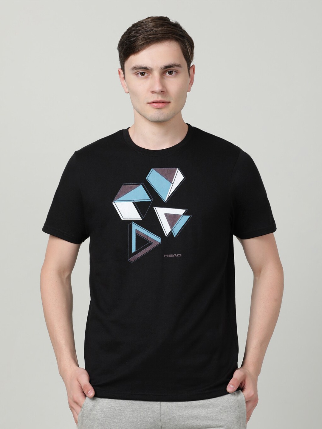 Head Men Printed T-shirt, Black