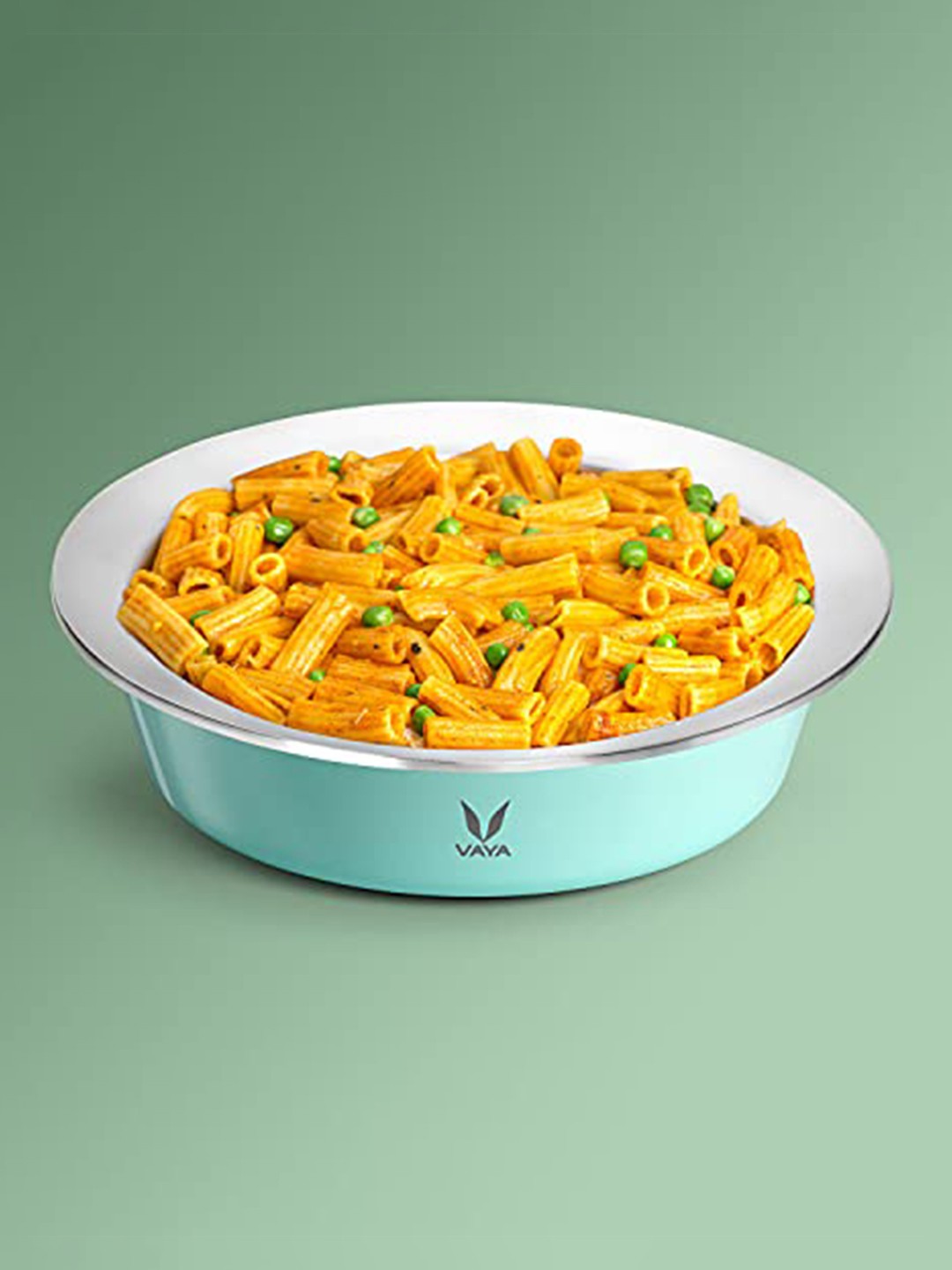 Vaya BPA Free Stainless Steel Casserole With Lid 1.1 Litre, Blue