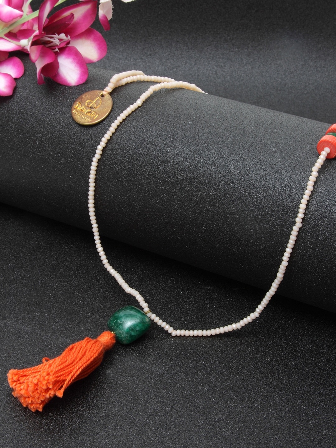 DUGRISTYLE Gold Plated Pearl Beaded Necklace