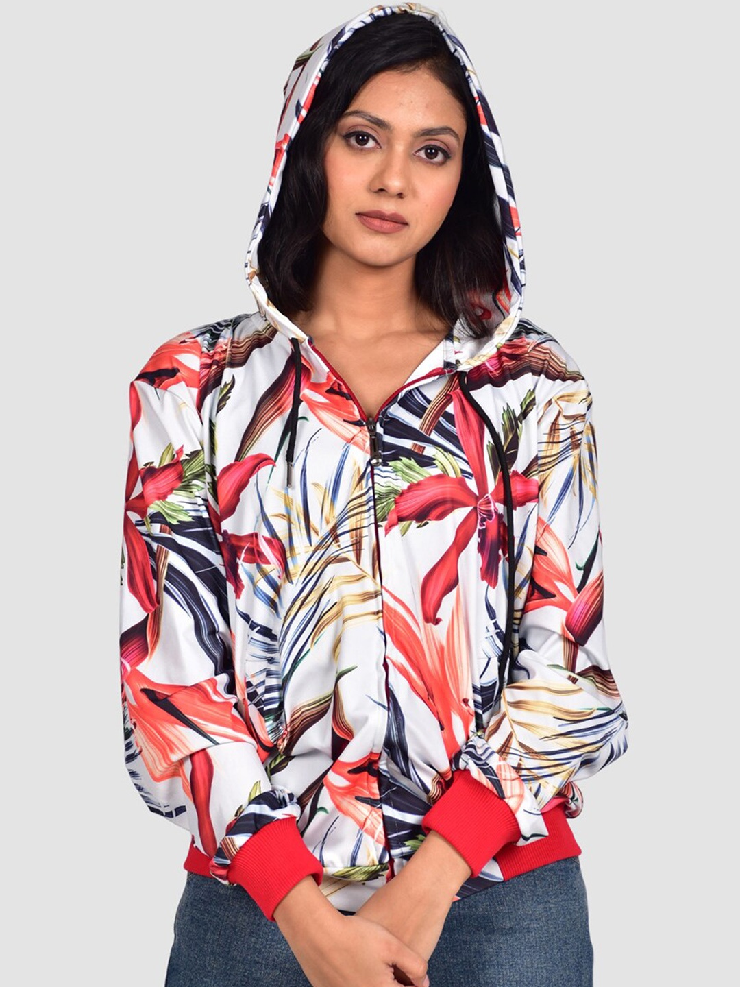 Rajoria Instyle Women Multicoloured Geometric Lightweight Crop Outdoor Bomber Jacket, Multi
Rajoria Instyle Women Multicoloured Geometric Lightweight Crop Outdoor Bomber Jacket, Multi