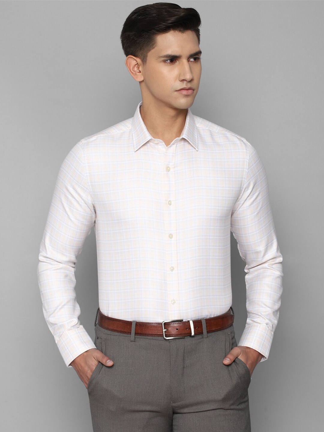 Louis Philippe Permapress Men Slim Fit Checked Cotton Wrinkle Free Formal Shirt, White
Louis Philippe Permapress Men Slim Fit Checked Cotton Wrinkle Free Formal Shirt, White