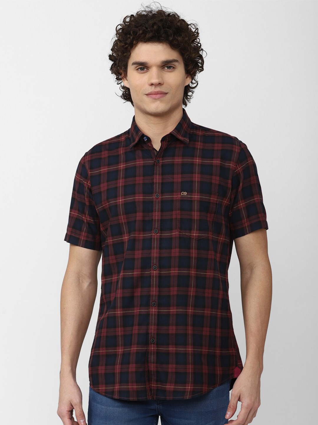 Peter England Casuals Men Slim Fit Tartan Checks Checked Cotton Casual Shirt, Navy blue
Peter England Casuals Men Slim Fit Tartan Checks Checked Cotton Casual Shirt, Navy blue