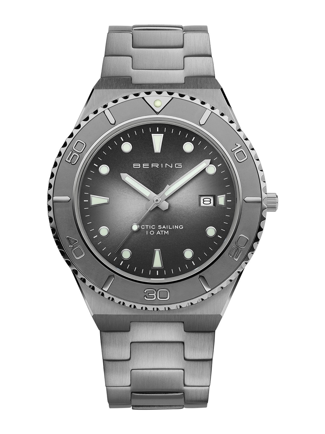 BERING Men Embellished Dial & Stainless Steel Bracelet Style Straps Analogue Watch 18940-777, Grey
BERING Men Embellished Dial & Stainless Steel Bracelet Style Straps Analogue Watch 18940-777, Grey