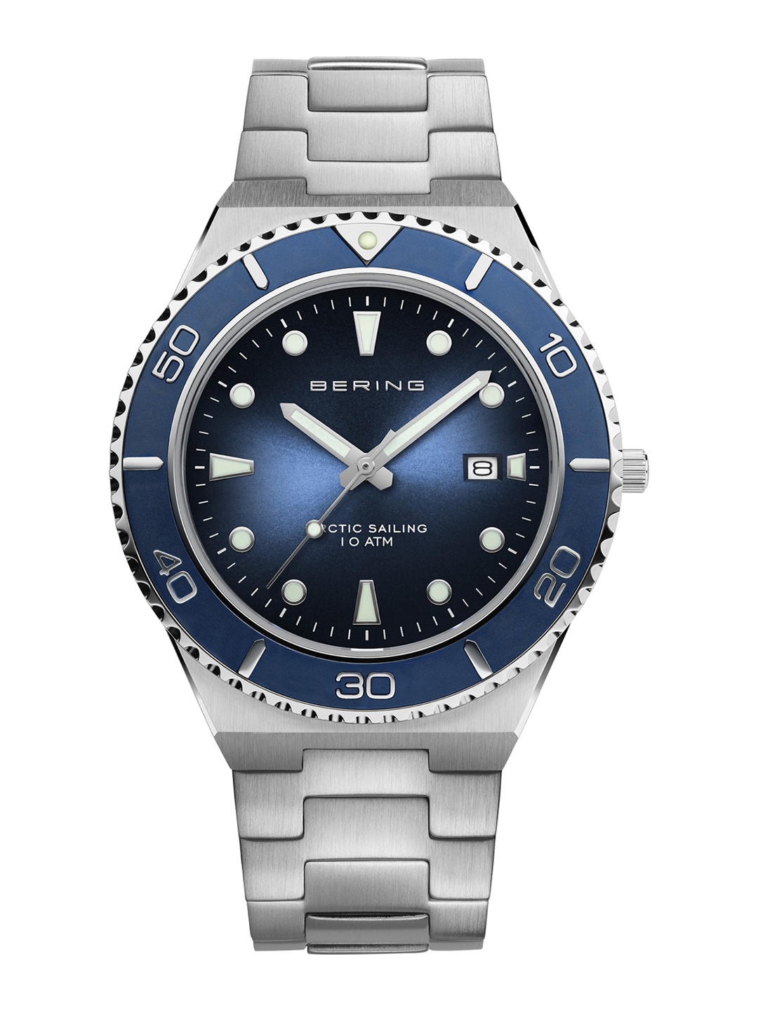 BERING Men Embellished Dial & Stainless Steel Bracelet Style Straps Analogue Watch 18940-707, Silver
BERING Men Embellished Dial & Stainless Steel Bracelet Style Straps Analogue Watch 18940-707, Silver