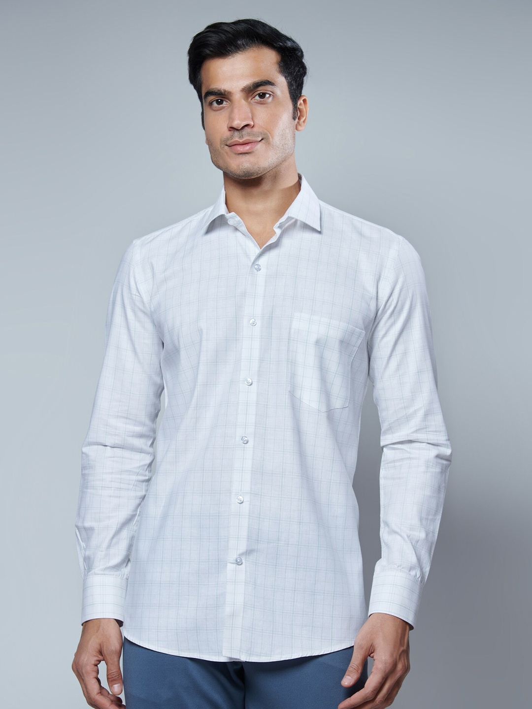 MARK & ALBERT Men Classic Slim Fit Grid Tattersall Checks Checked Cotton Casual Shirt, White
MARK & ALBERT Men Classic Slim Fit Grid Tattersall Checks Checked Cotton Casual Shirt, White