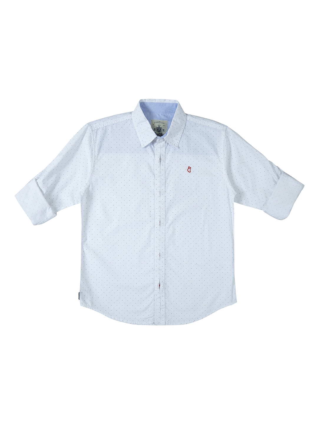Gini and Jony Boys White Regular Fit Printed Casual Shirt
