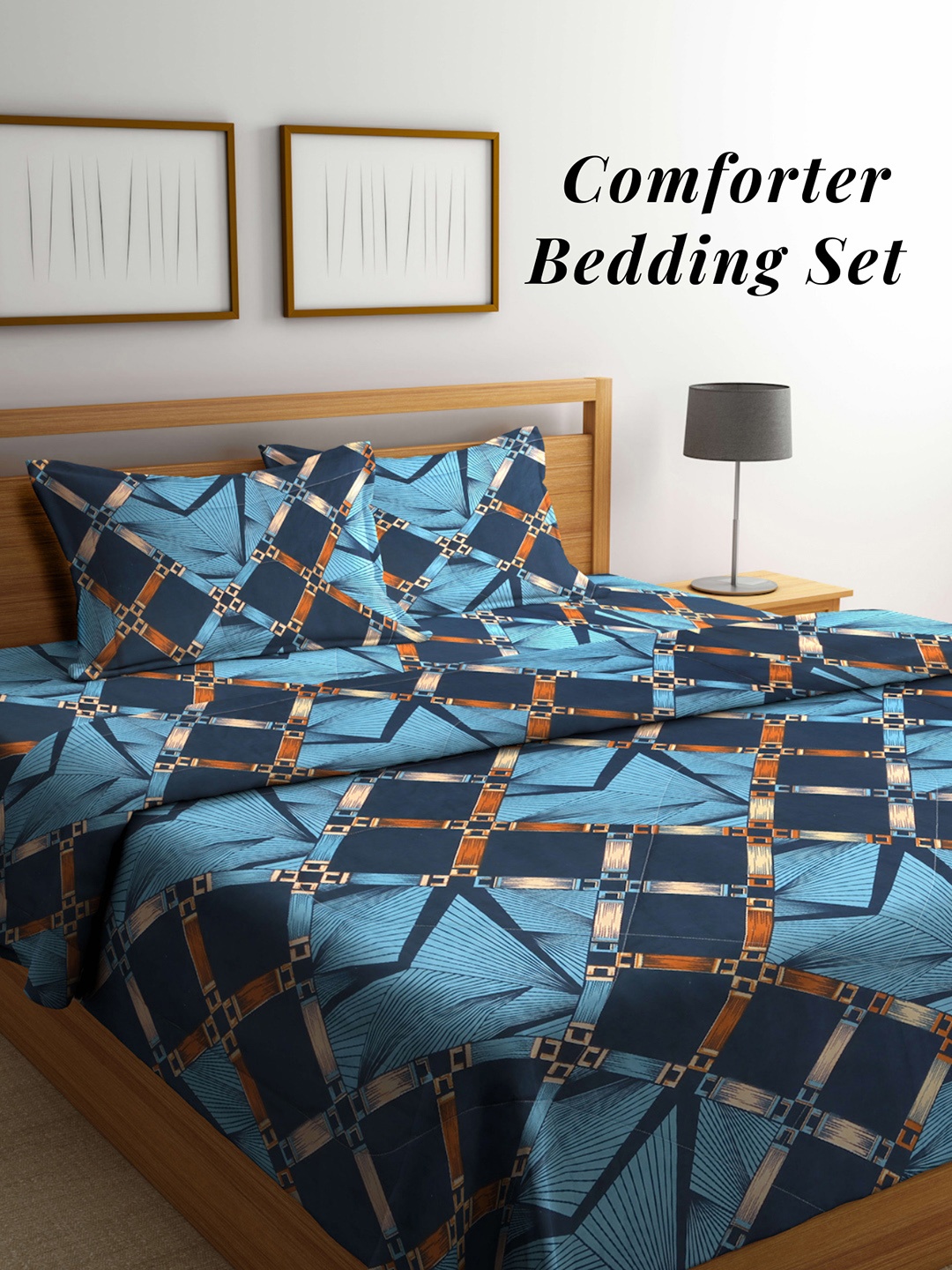 Arrabi Blue & Brown Geometric Mild Winter 550 GSM Double Bed Comforter & 2 Pillow Covers
Arrabi Blue & Brown Geometric Mild Winter 550 GSM Double Bed Comforter & 2 Pillow Covers