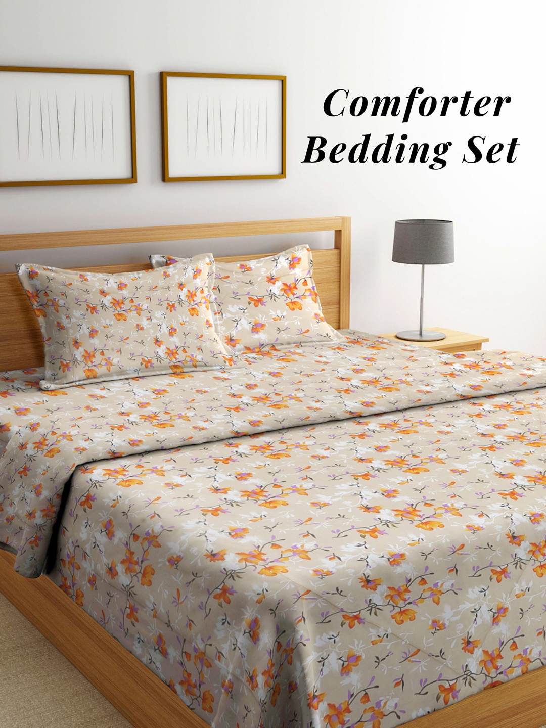 Arrabi Beige & White Floral Mild Winter 550 GSM Double Bed Comforter with 2 Pillow Covers
Arrabi Beige & White Floral Mild Winter 550 GSM Double Bed Comforter with 2 Pillow Covers