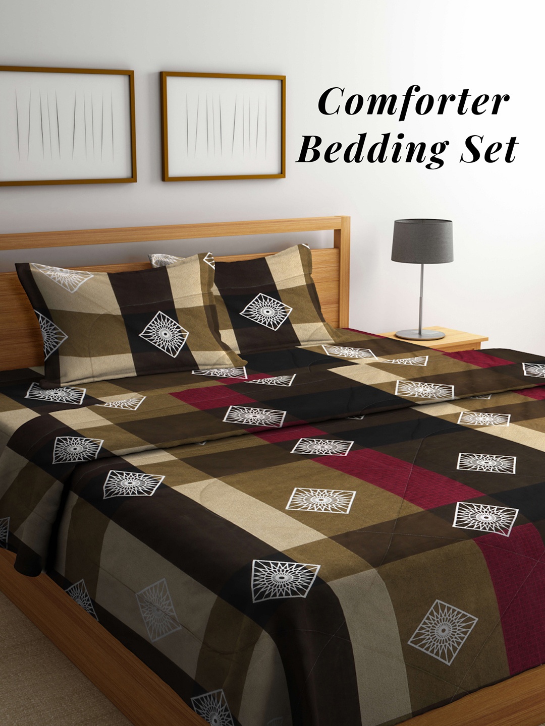Arrabi Green & Brown Geometric Mild Winter 550 GSM Double Bed Comforter & 2 Pillow Covers
Arrabi Green & Brown Geometric Mild Winter 550 GSM Double Bed Comforter & 2 Pillow Covers