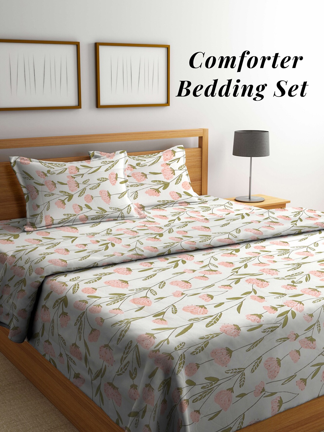 Arrabi Cream & Green Floral Mild Winter 550 GSM Double Bed Comforter with 2 Pillow Covers
Arrabi Cream & Green Floral Mild Winter 550 GSM Double Bed Comforter with 2 Pillow Covers