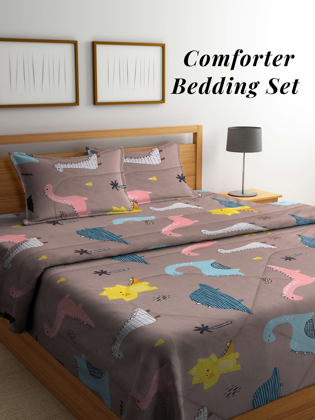 Arrabi Brown & Blue Printed Mild Winter 550 GSM Double Bed Comforter with 2 Pillow Covers
Arrabi Brown & Blue Printed Mild Winter 550 GSM Double Bed Comforter with 2 Pillow Covers