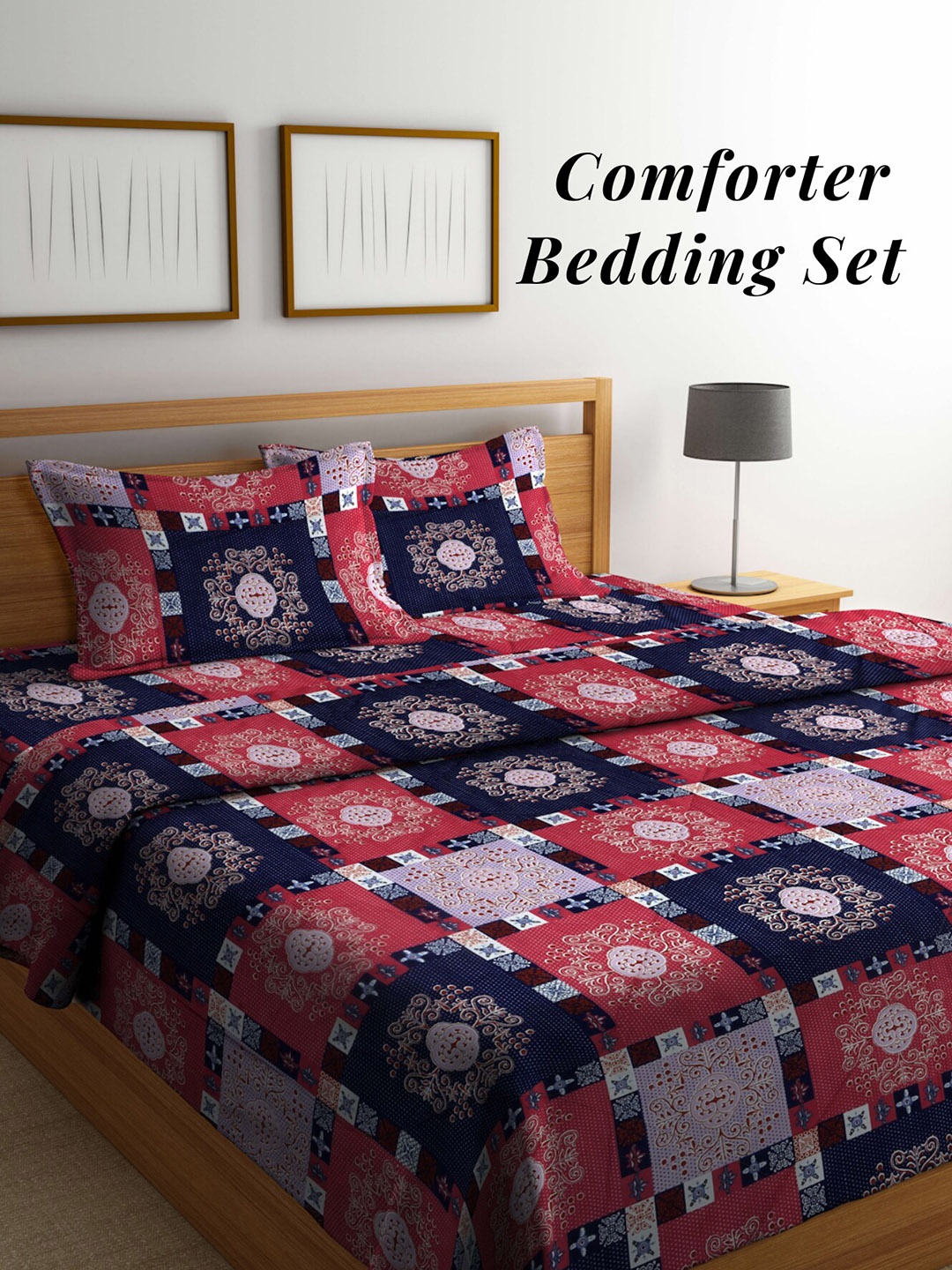 Arrabi Navy Blue & Red Floral Mild Winter 550 GSM Double Bed Comforter & 2 Pillow Covers
Arrabi Navy Blue & Red Floral Mild Winter 550 GSM Double Bed Comforter & 2 Pillow Covers