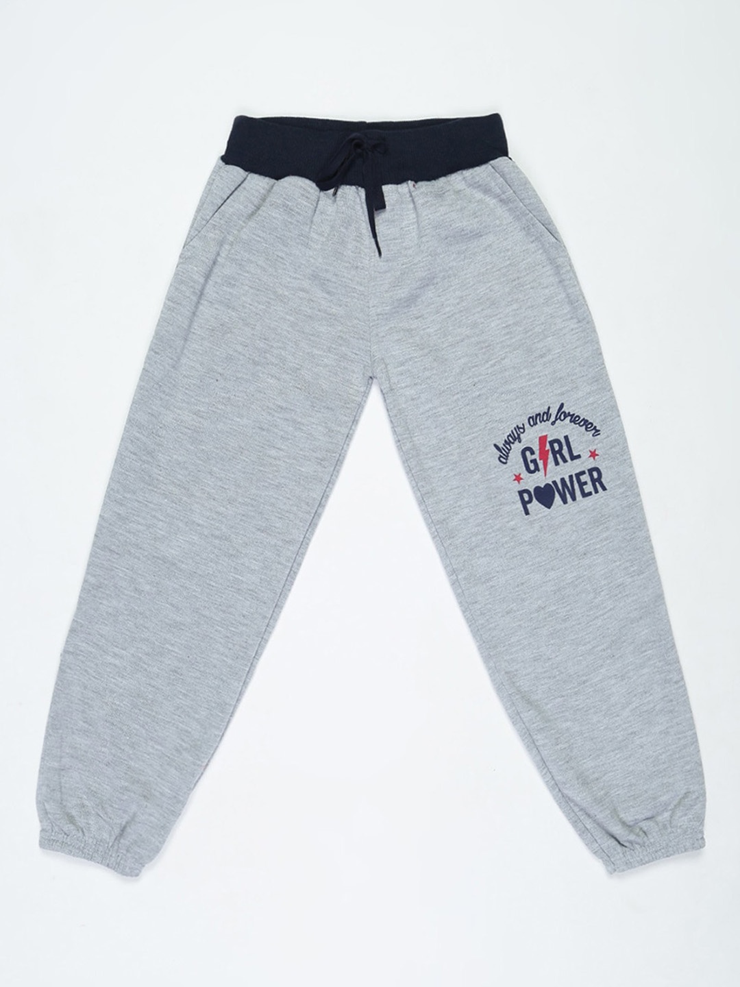V2 Value & Variety Girls Cotton Lounge Pants, Grey