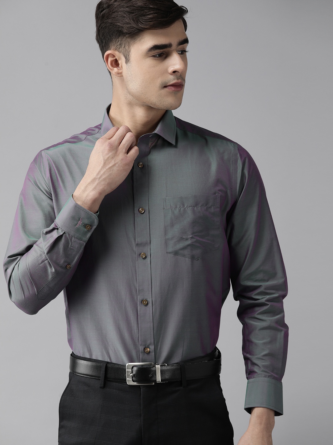 Park Avenue Formal Shirt, Grey