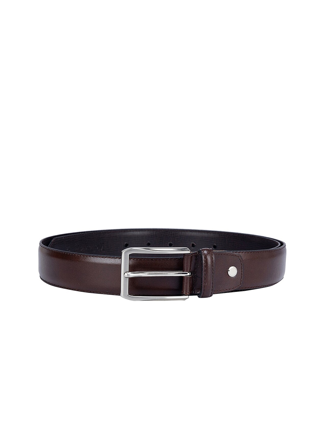 Da Milano Men Leather Formal Belt, Brown