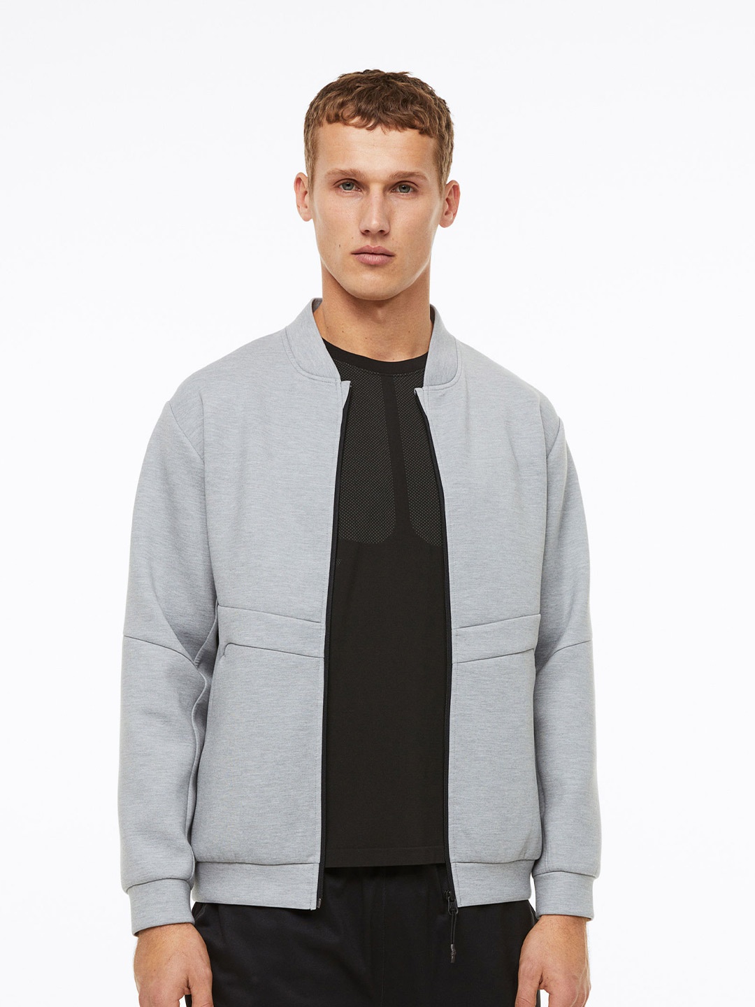 H&M Men Sports Jacket in DryMove, Grey