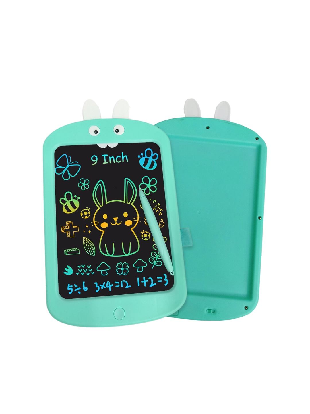 Wembley Kids Mouse Design Reusable Portable LCD Writing Tab, Green