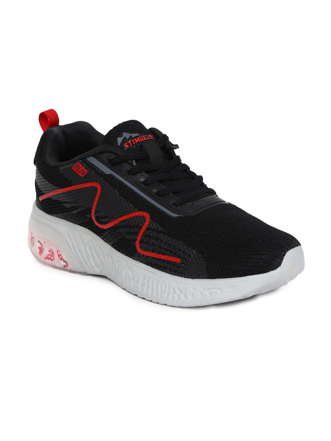 Paragon Men Printed Sneakers, Black