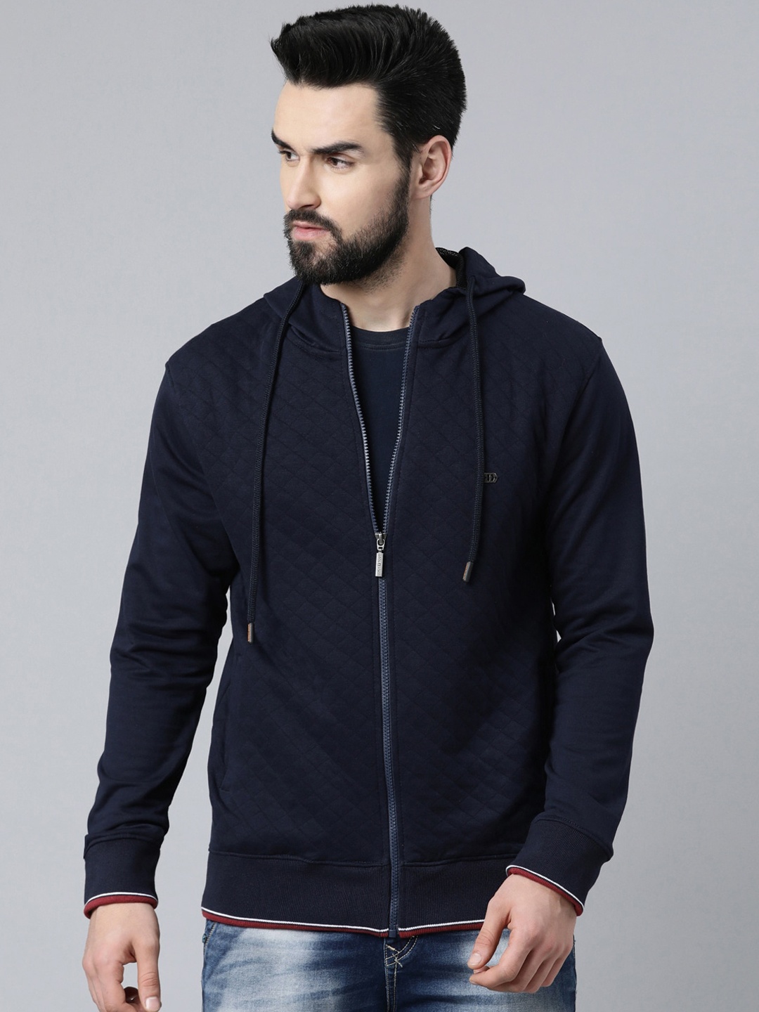 DIXCY SCOTT MAXIMUS Men Lightweight Sporty Jacket, Navy blue