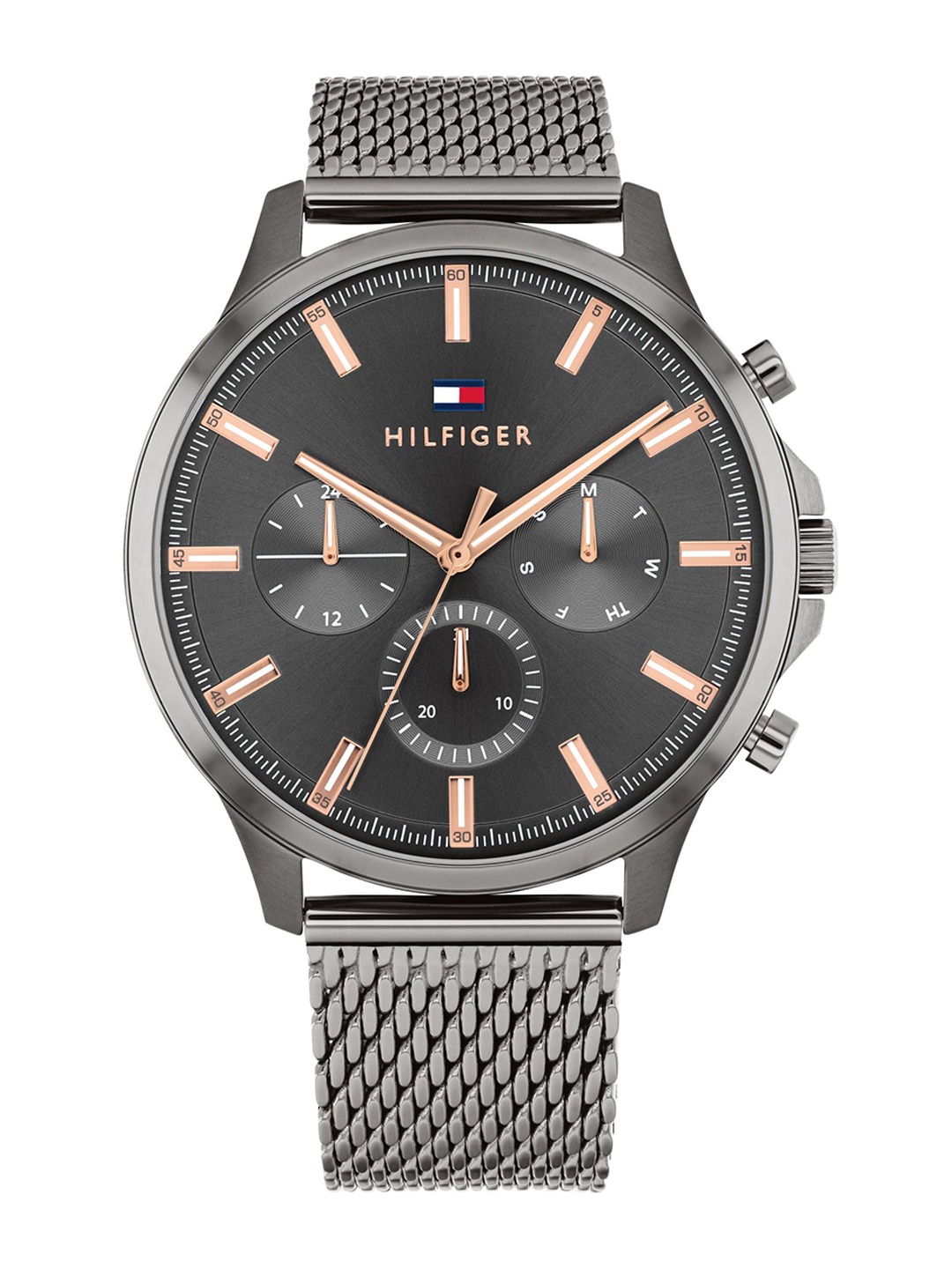 Tommy Hilfiger Men Stainless Steel Bracelet Style Straps Analogue Watch TH1710500, Grey
Tommy Hilfiger Men Stainless Steel Bracelet Style Straps Analogue Watch TH1710500, Grey