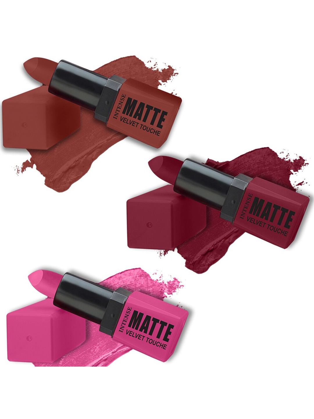 ForSure Set Of 3 Long-Lasting Smooth Intense Matte Velvet Touche Lipstick - 3.5g Each, Pink
ForSure Set Of 3 Long-Lasting Smooth Intense Matte Velvet Touche Lipstick - 3.5g Each, Pink