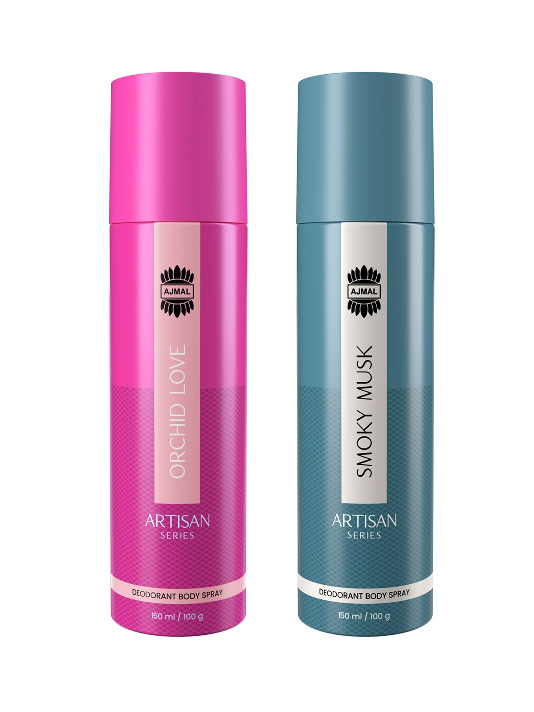 Ajmal Set of 2 Artisan Parfum Deodorants - Smoky Musk + Orchid Love - 150ml each, Blue
Ajmal Set of 2 Artisan Parfum Deodorants - Smoky Musk + Orchid Love - 150ml each, Blue