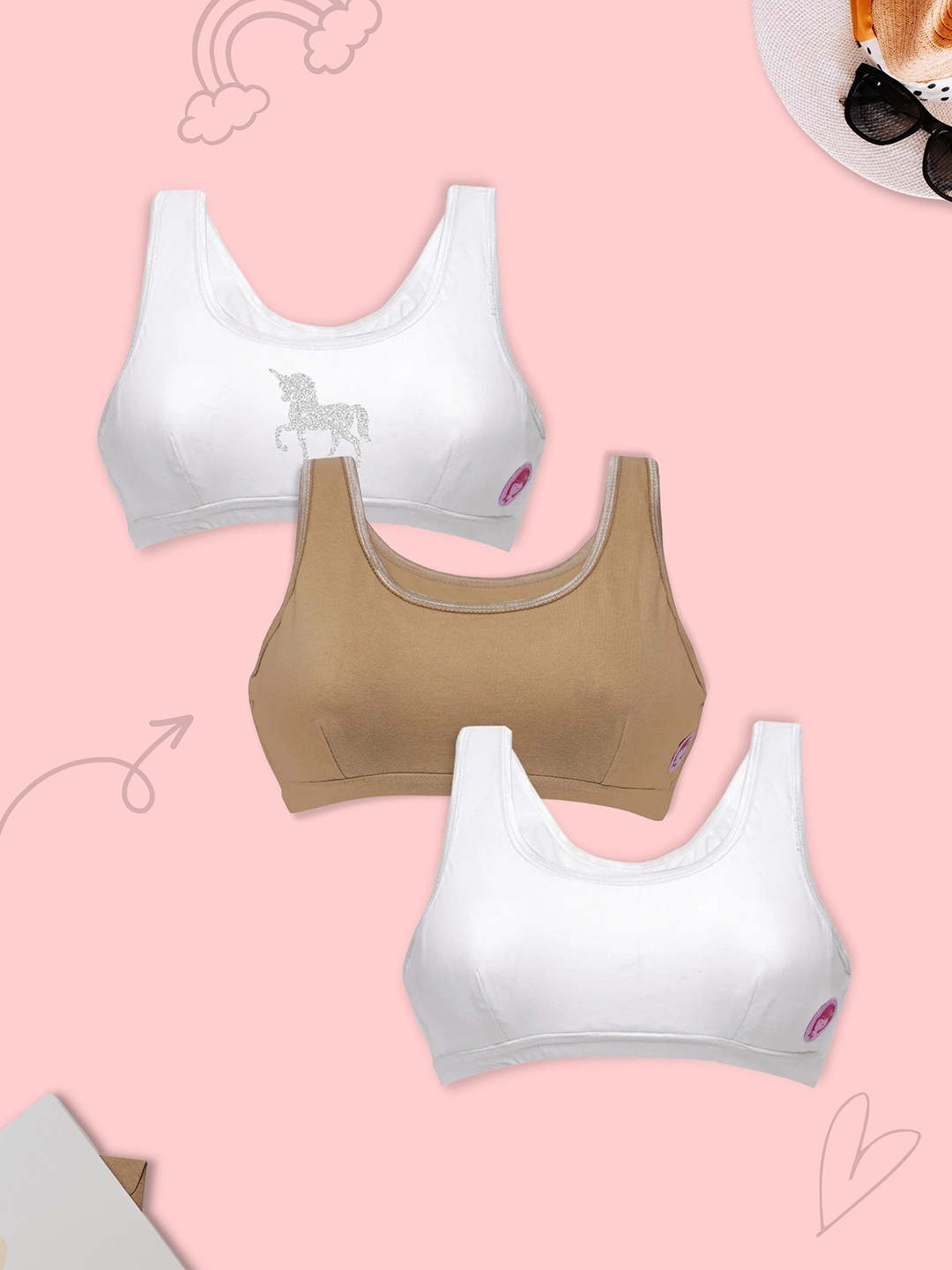 DChica Girls Pack Of 3 Double Layer Premium Cotton Non-Wired Non Padded Beginners Bra, Beige
DChica Girls Pack Of 3 Double Layer Premium Cotton Non-Wired Non Padded Beginners Bra, Beige