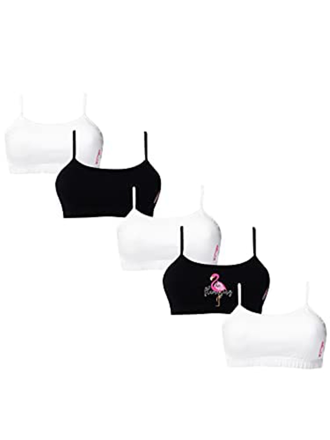 Girls Pack Of 5 Double Layer Premium Cotton Non-Wired Non Padded Beginners Bra DCBRJU6865/xxs W, White
Girls Pack Of 5 Double Layer Premium Cotton Non-Wired Non Padded Beginners Bra DCBRJU6865/xxs W, White