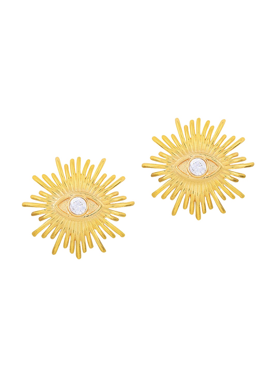 Tipsyfly Contemporary Studs Earrings, Gold