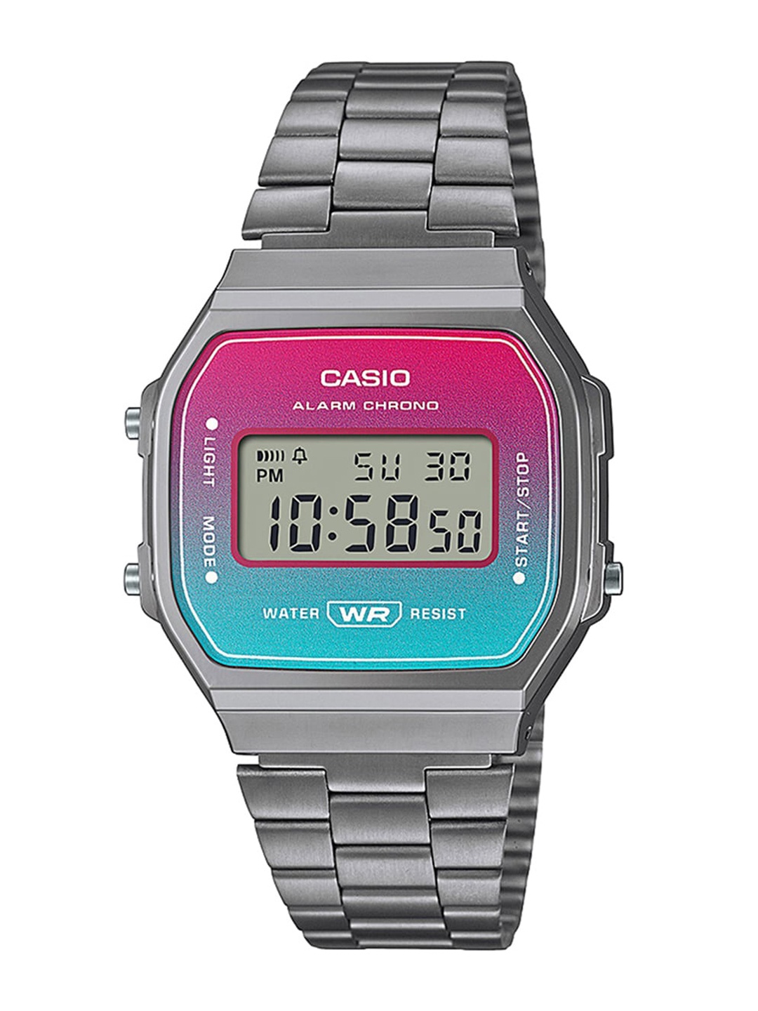 CASIO Unisex Stainless Steel Bracelet Style Straps Digital Watch D285 A168WERB-2ADF, Silver
CASIO Unisex Stainless Steel Bracelet Style Straps Digital Watch D285 A168WERB-2ADF, Silver