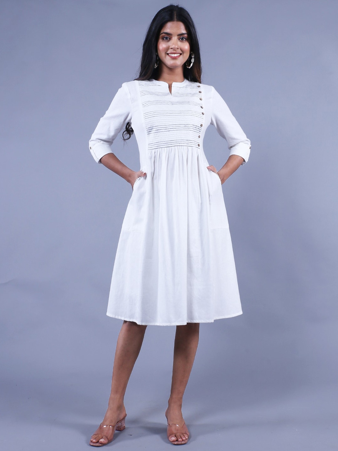 HERE&NOW A-Line Dress, White