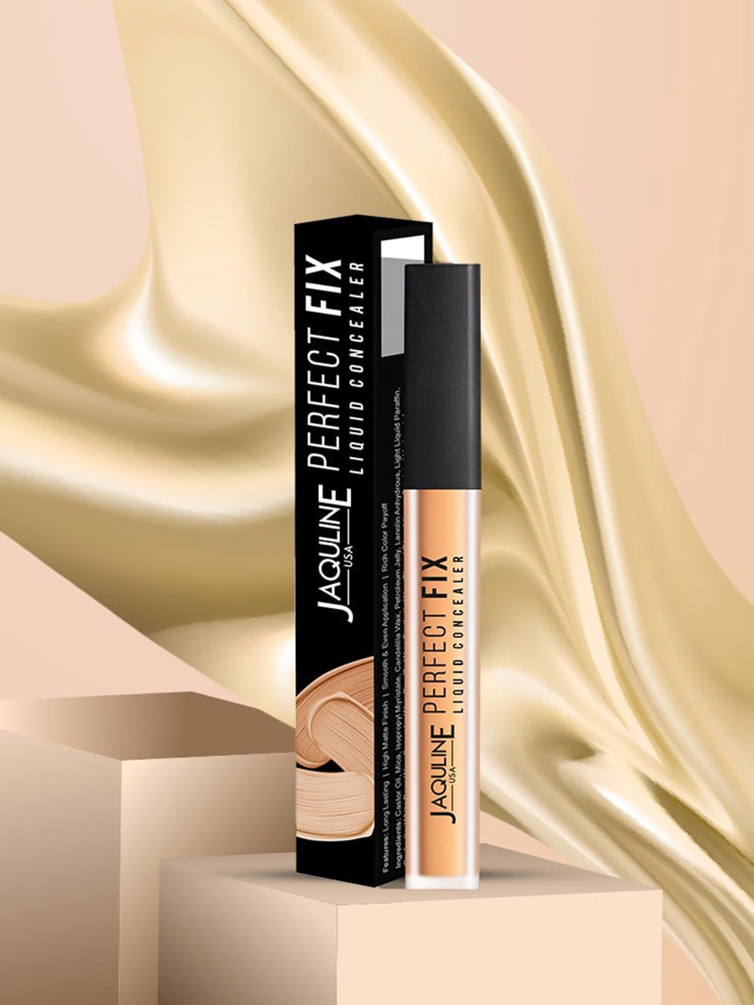 Jaquline USA Perfect Fix Waterproof & Quick Dry Liquid Concealer 4ml - Warm Beige 02, Nude
Jaquline USA Perfect Fix Waterproof & Quick Dry Liquid Concealer 4ml - Warm Beige 02, Nude