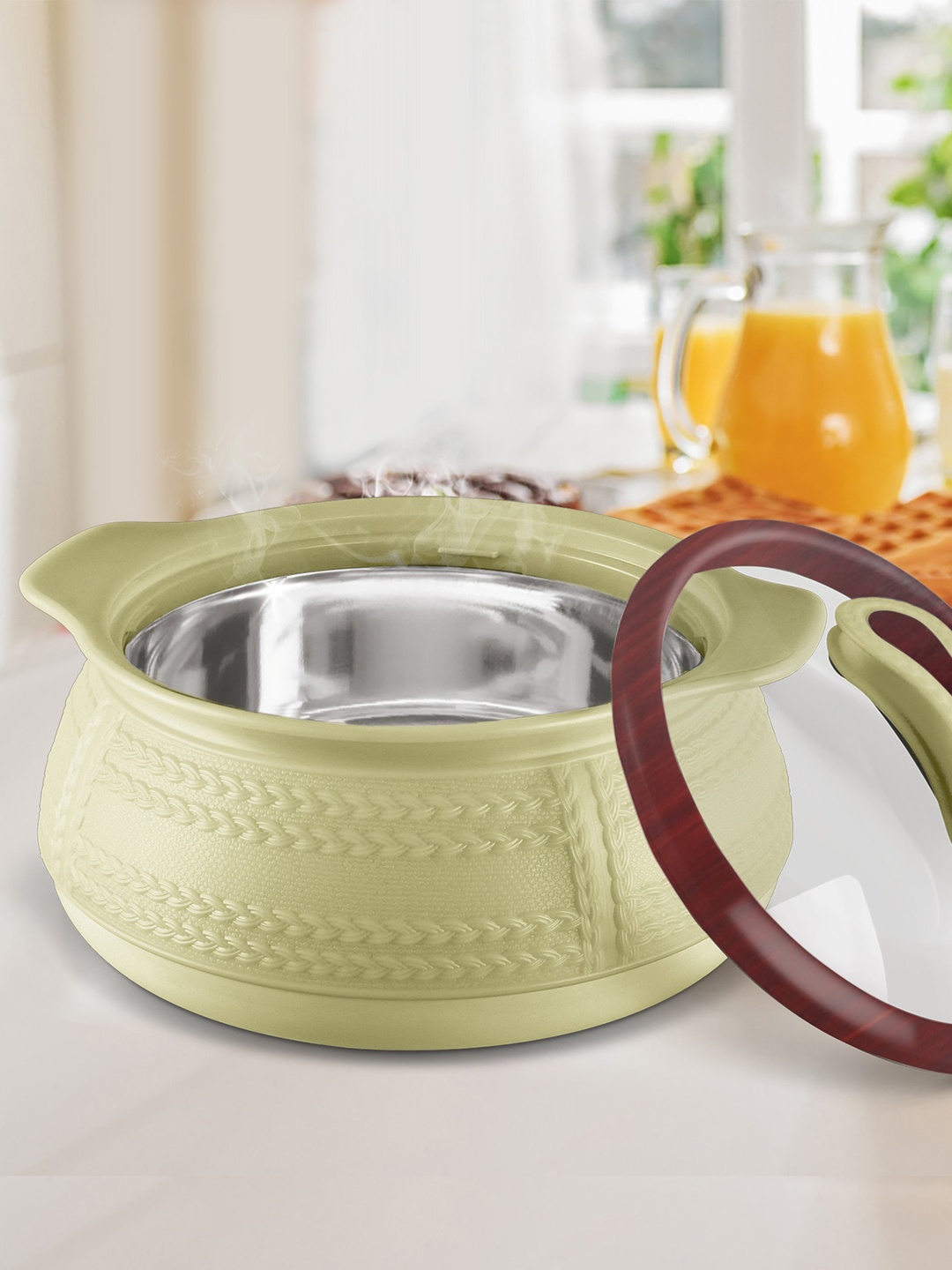 Milton Weave Jr. Set of 3 Insulated Inner Stainless Steel Casserole 420ml, 780ml, 1.32L, Brown
Milton Weave Jr. Set of 3 Insulated Inner Stainless Steel Casserole 420ml, 780ml, 1.32L, Brown