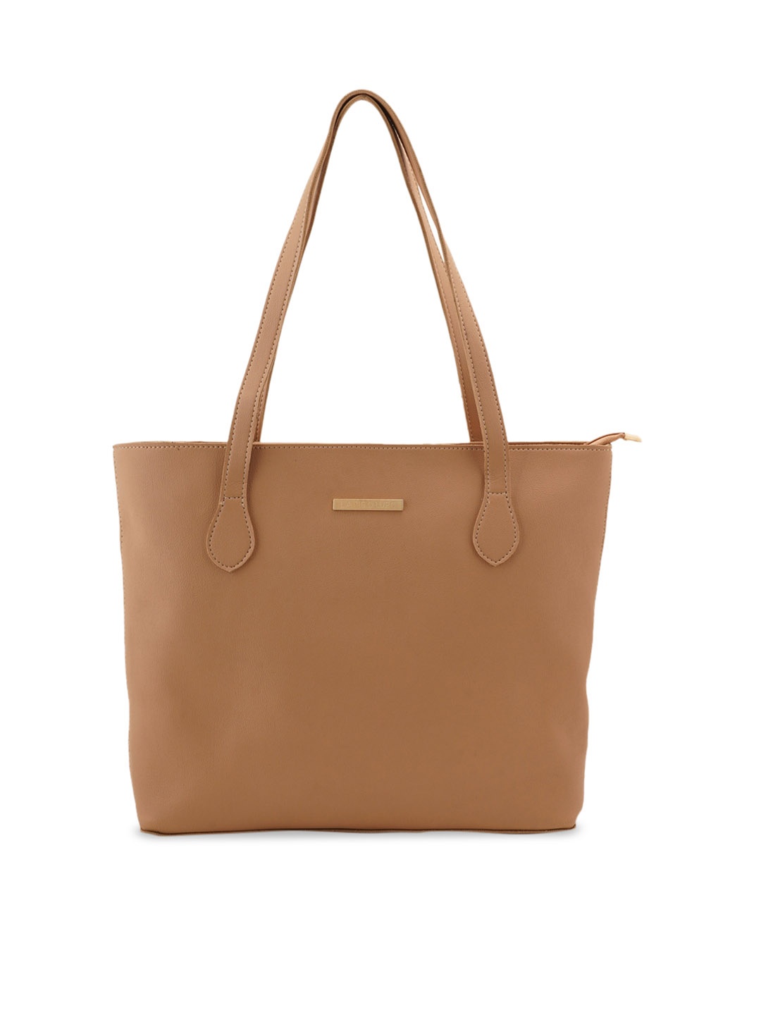 Lapis O Lupo Structured Shoulder Bag, Beige