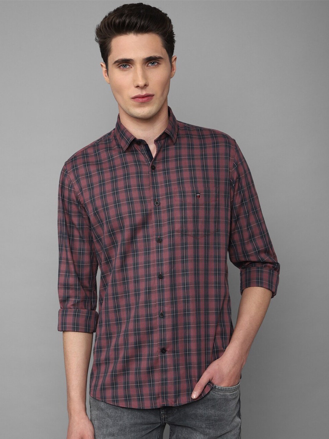 Louis Philippe Sport Men Slim Fit Tartan Checks Pure Cotton Casual Shirt, Burgundy
Louis Philippe Sport Men Slim Fit Tartan Checks Pure Cotton Casual Shirt, Burgundy